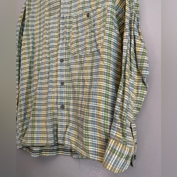 Vintage cotton plaid multicoloured long sleeve button down shirt | size 37 - Picture 3 of 7
